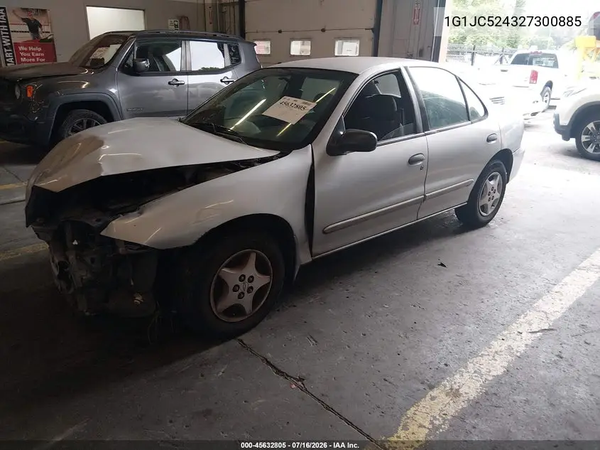 2002 Chevrolet Cavalier VIN: 1G1JC524327300885 Lot: 45632805