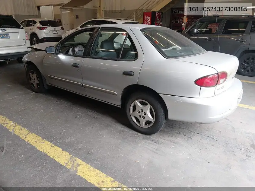 2002 Chevrolet Cavalier VIN: 1G1JC524327300885 Lot: 45632805