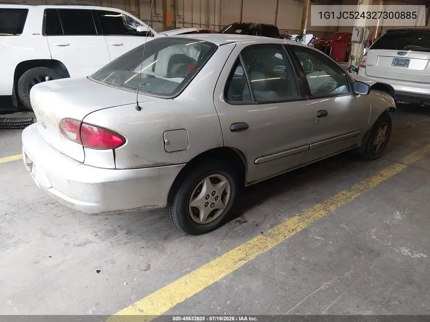 2002 Chevrolet Cavalier VIN: 1G1JC524327300885 Lot: 45632805