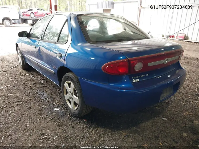 2003 Chevrolet Cavalier Ls VIN: 1G1JF52F937234689 Lot: 44800439