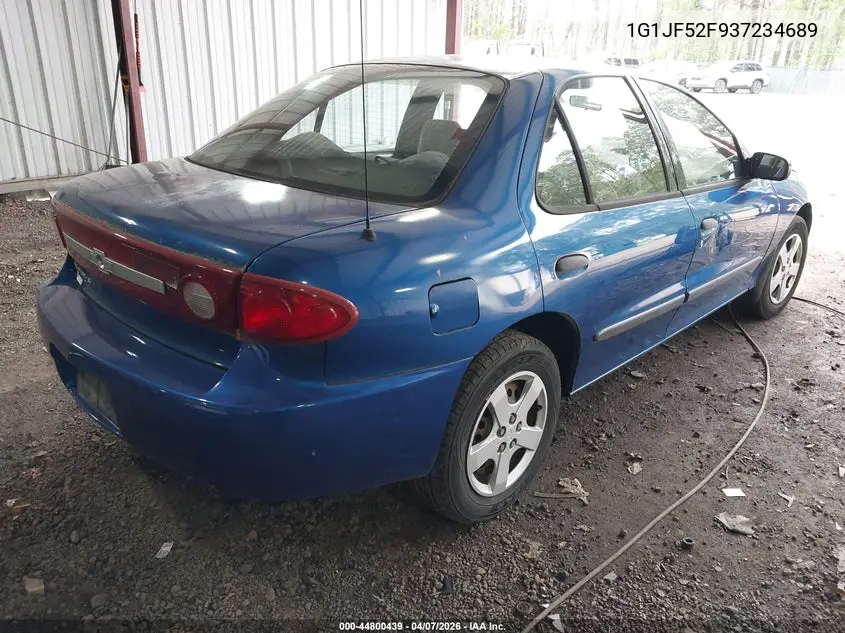 2003 Chevrolet Cavalier Ls VIN: 1G1JF52F937234689 Lot: 44800439
