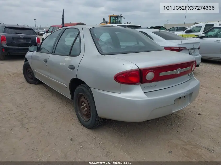 2003 Chevrolet Cavalier VIN: 1G1JC52FX37274336 Lot: 44875779