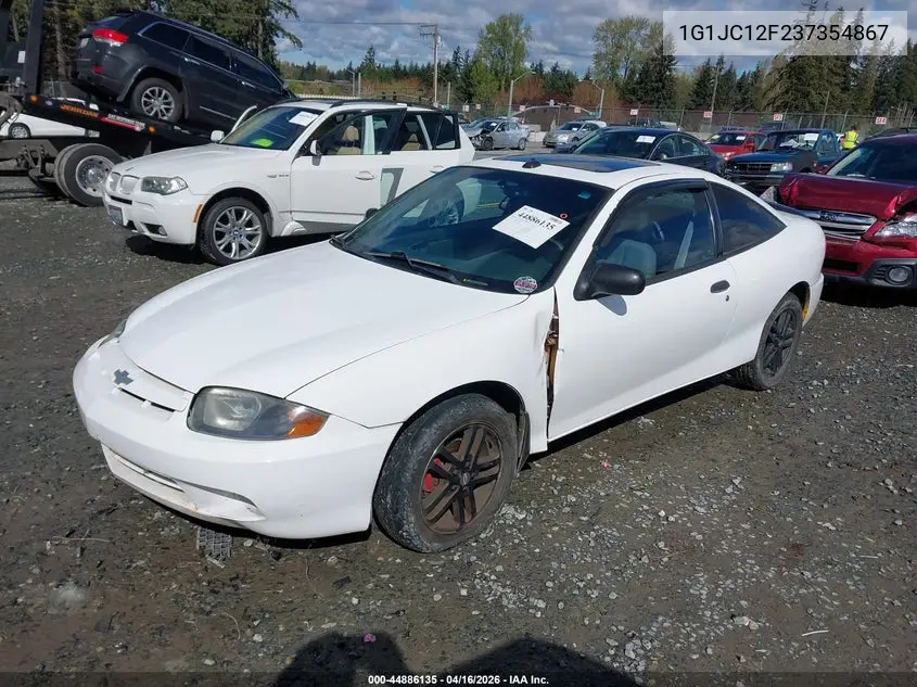 2003 Chevrolet Cavalier VIN: 1G1JC12F237354867 Lot: 44886135
