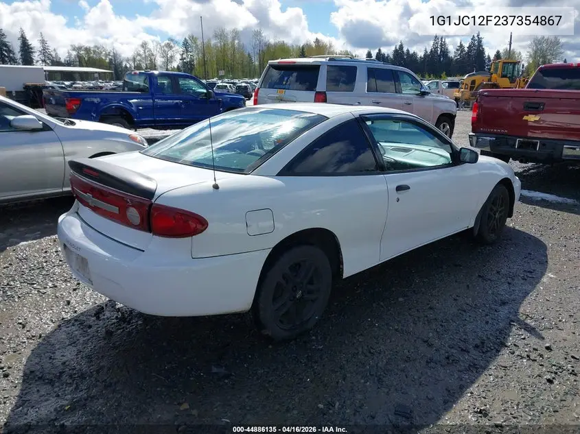 2003 Chevrolet Cavalier VIN: 1G1JC12F237354867 Lot: 44886135