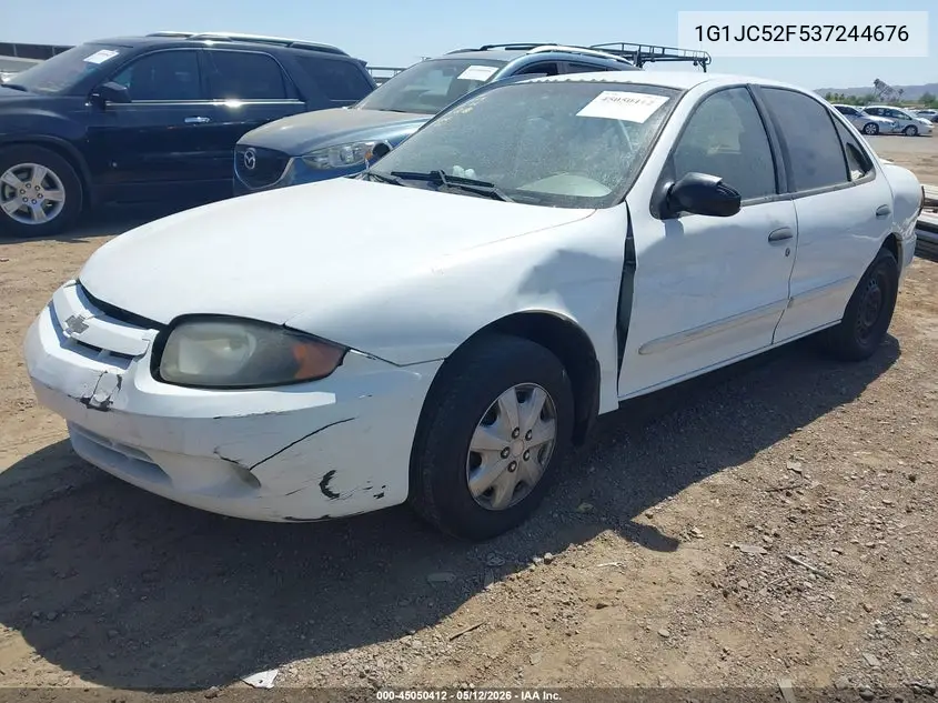 2003 Chevrolet Cavalier VIN: 1G1JC52F537244676 Lot: 45050412
