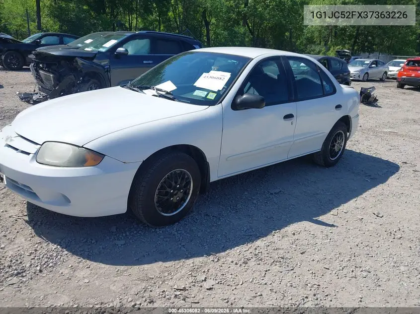 2003 Chevrolet Cavalier VIN: 1G1JC52FX37363226 Lot: 45306082