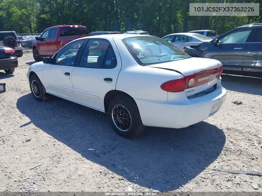 2003 Chevrolet Cavalier VIN: 1G1JC52FX37363226 Lot: 45306082