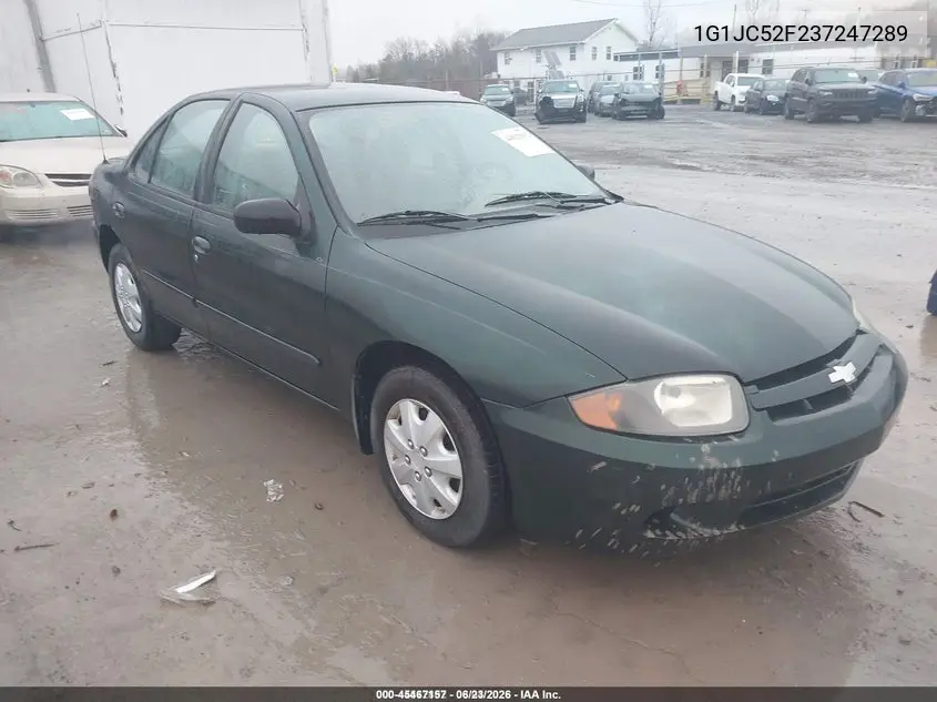 2003 Chevrolet Cavalier VIN: 1G1JC52F237247289 Lot: 45467157