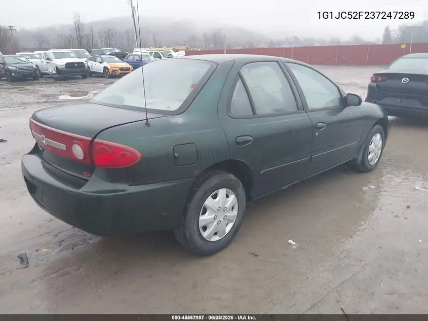 2003 Chevrolet Cavalier VIN: 1G1JC52F237247289 Lot: 45467157
