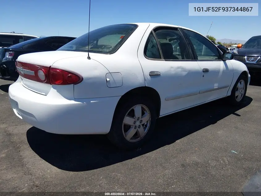 2003 Chevrolet Cavalier Ls VIN: 1G1JF52F937344867 Lot: 45535534
