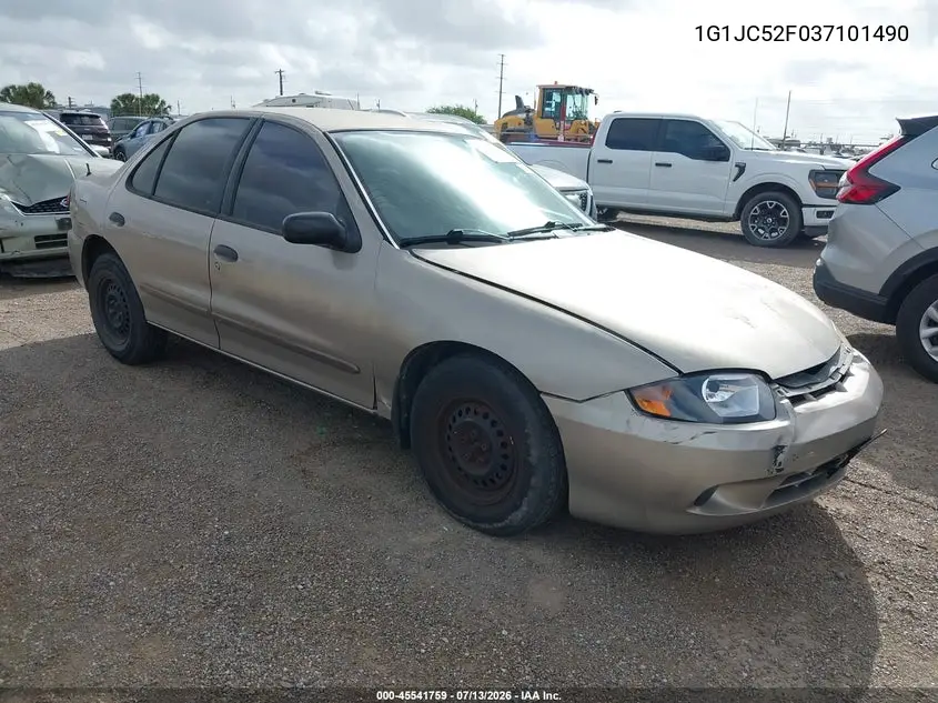 2003 Chevrolet Cavalier VIN: 1G1JC52F037101490 Lot: 45541759
