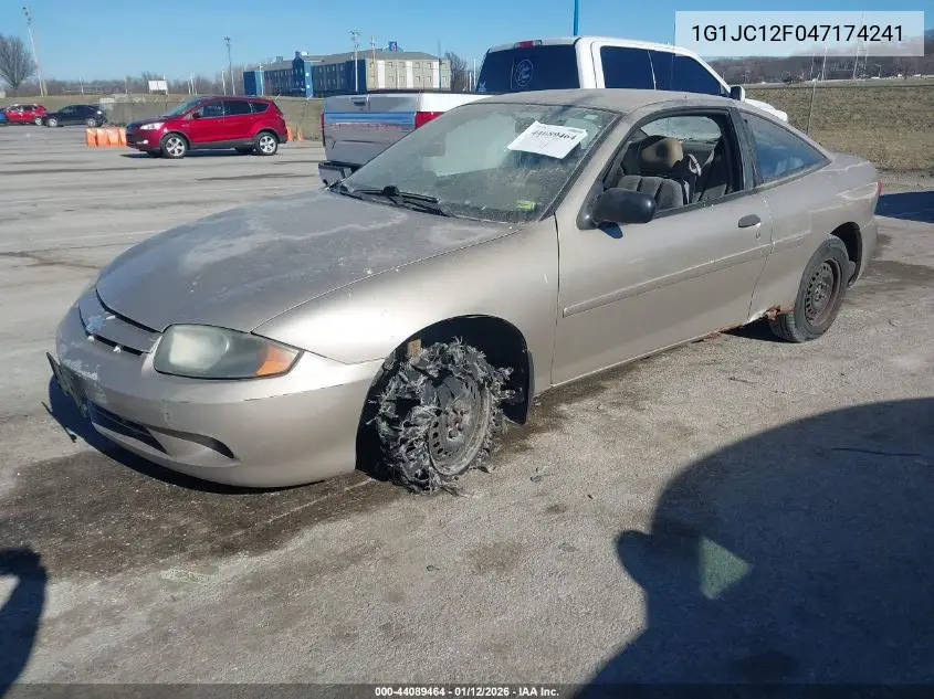 2004 Chevrolet Cavalier VIN: 1G1JC12F047174241 Lot: 44089464