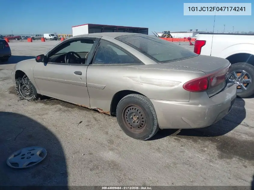 2004 Chevrolet Cavalier VIN: 1G1JC12F047174241 Lot: 44089464