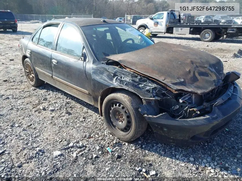 2004 Chevrolet Cavalier Ls VIN: 1G1JF52F647298755 Lot: 44349173