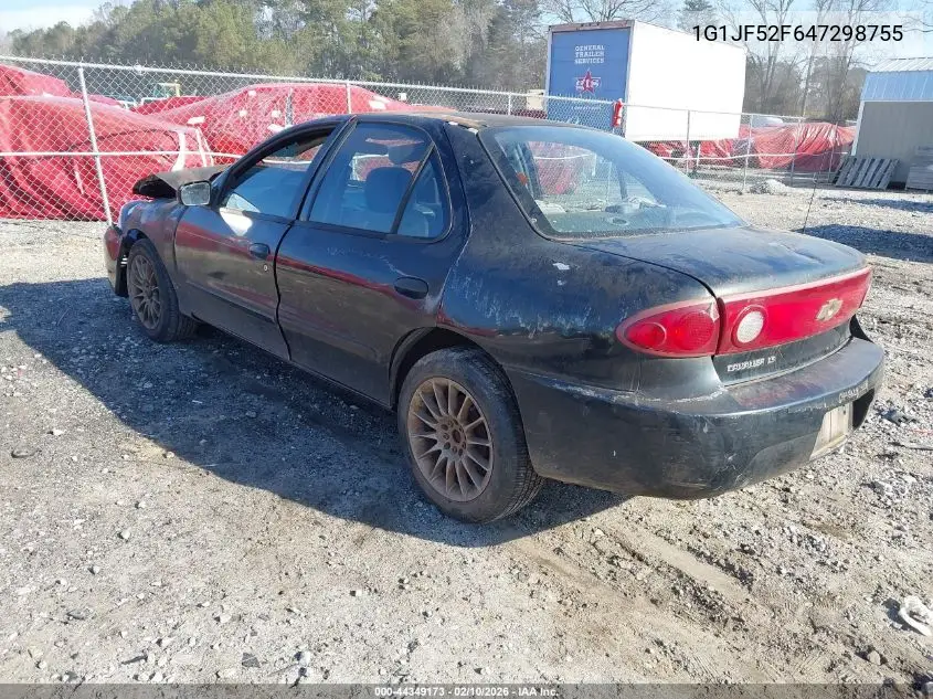 2004 Chevrolet Cavalier Ls VIN: 1G1JF52F647298755 Lot: 44349173
