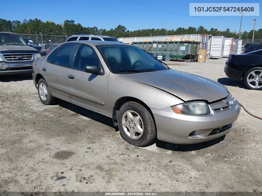 2004 Chevrolet Cavalier VIN: 1G1JC52F547245408 Lot: 44493890