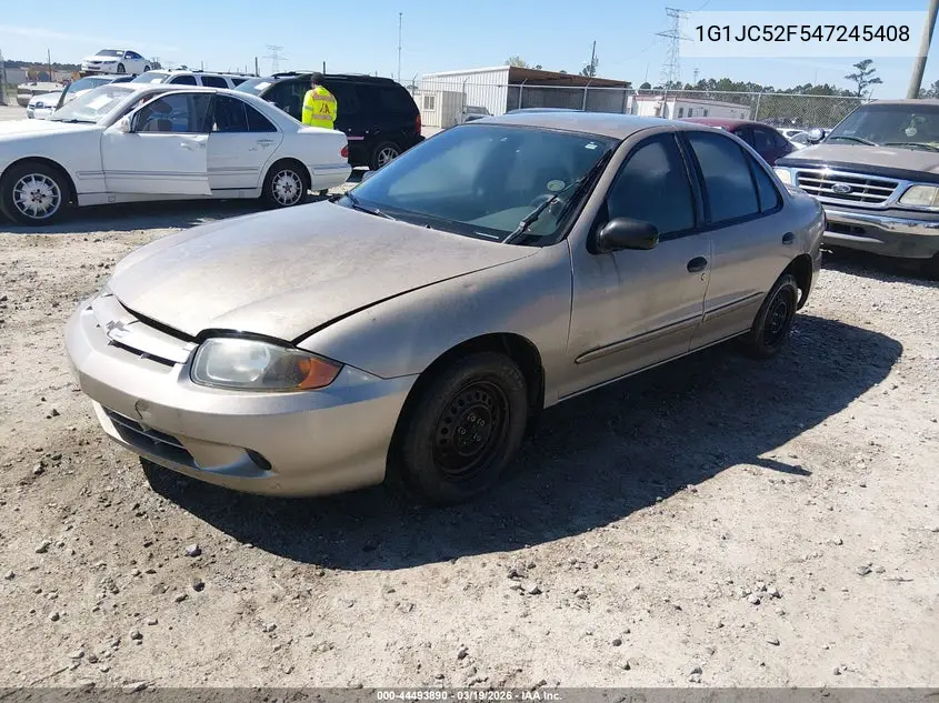 2004 Chevrolet Cavalier VIN: 1G1JC52F547245408 Lot: 44493890