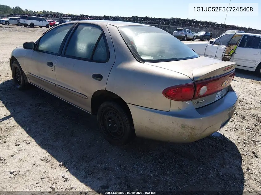 2004 Chevrolet Cavalier VIN: 1G1JC52F547245408 Lot: 44493890