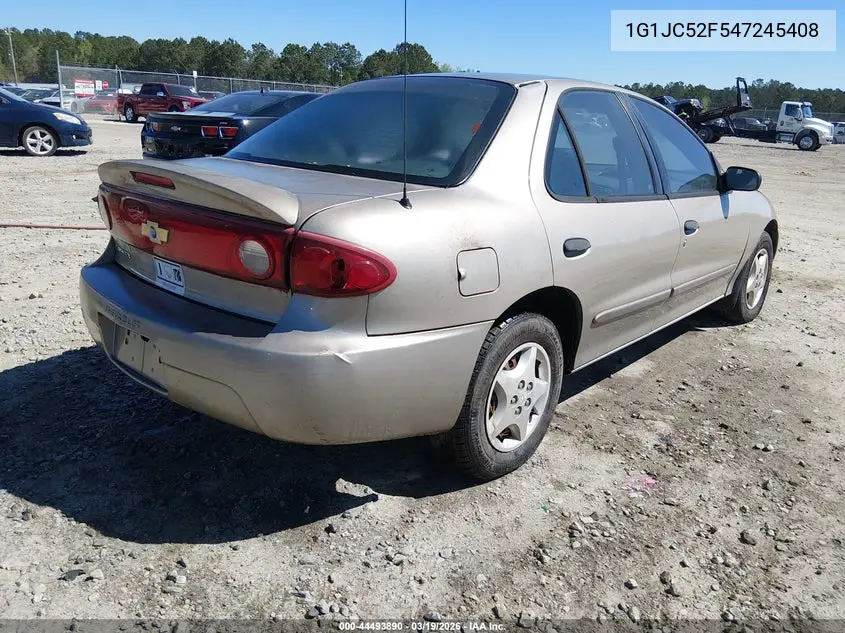 2004 Chevrolet Cavalier VIN: 1G1JC52F547245408 Lot: 44493890