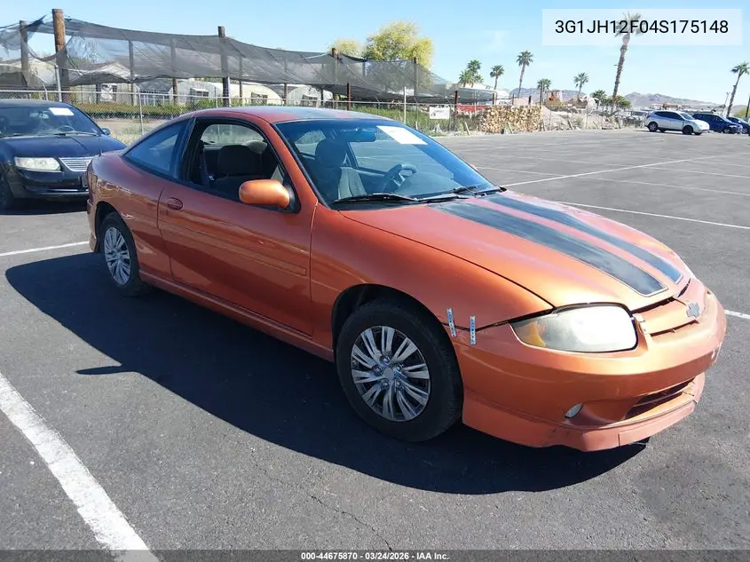 2004 Chevrolet Cavalier Ls Sport VIN: 3G1JH12F04S175148 Lot: 44675870