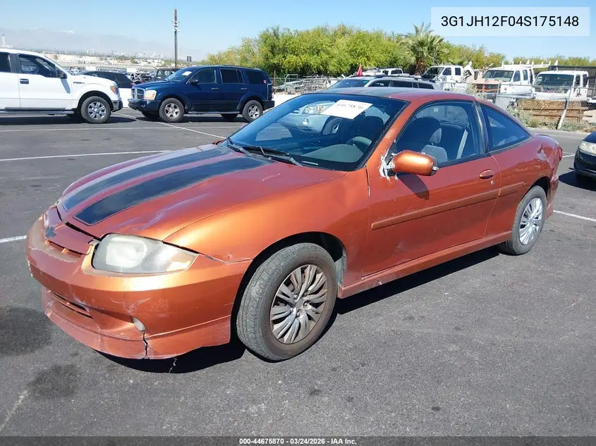 2004 Chevrolet Cavalier Ls Sport VIN: 3G1JH12F04S175148 Lot: 44675870