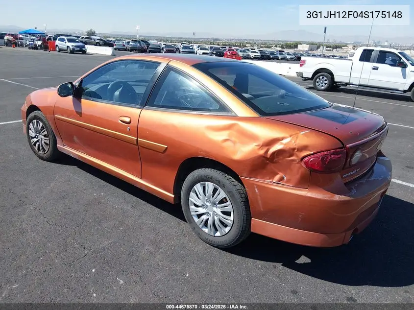 2004 Chevrolet Cavalier Ls Sport VIN: 3G1JH12F04S175148 Lot: 44675870