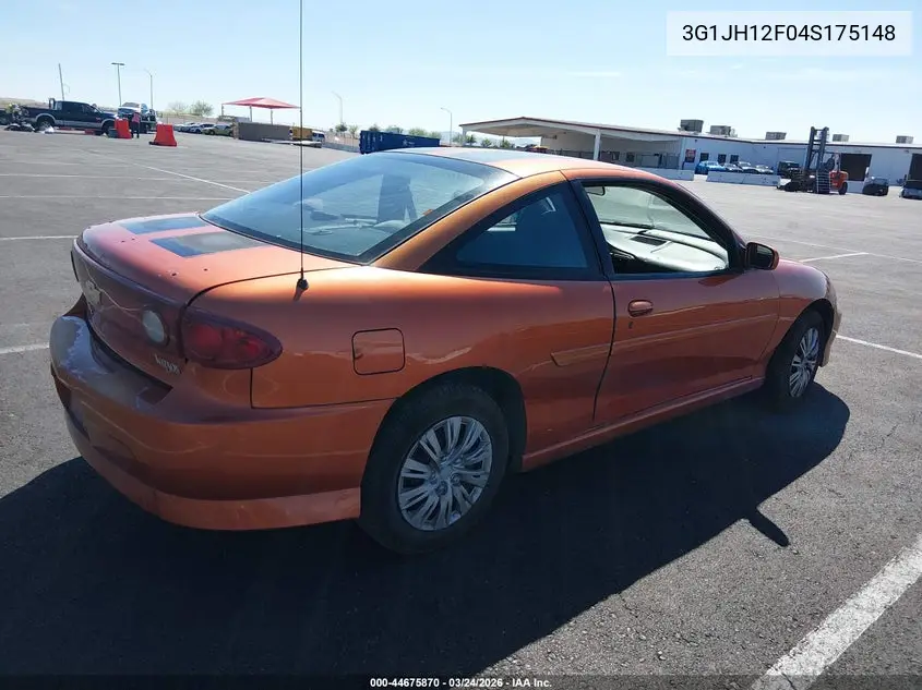 2004 Chevrolet Cavalier Ls Sport VIN: 3G1JH12F04S175148 Lot: 44675870
