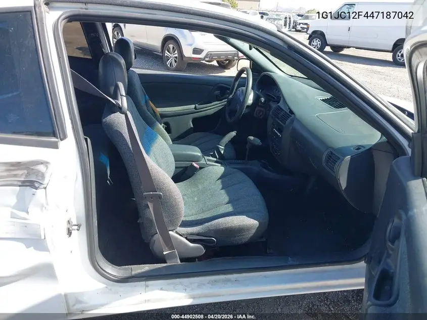 2004 Chevrolet Cavalier VIN: 1G1JC12F447187042 Lot: 44902508
