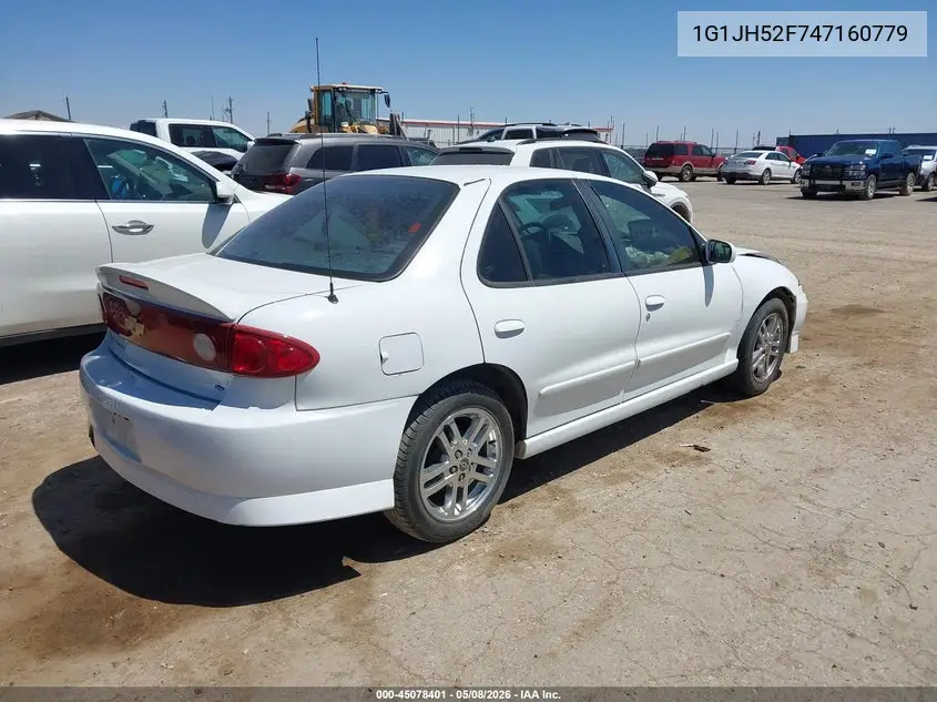 2004 Chevrolet Cavalier Ls Sport VIN: 1G1JH52F747160779 Lot: 45078401