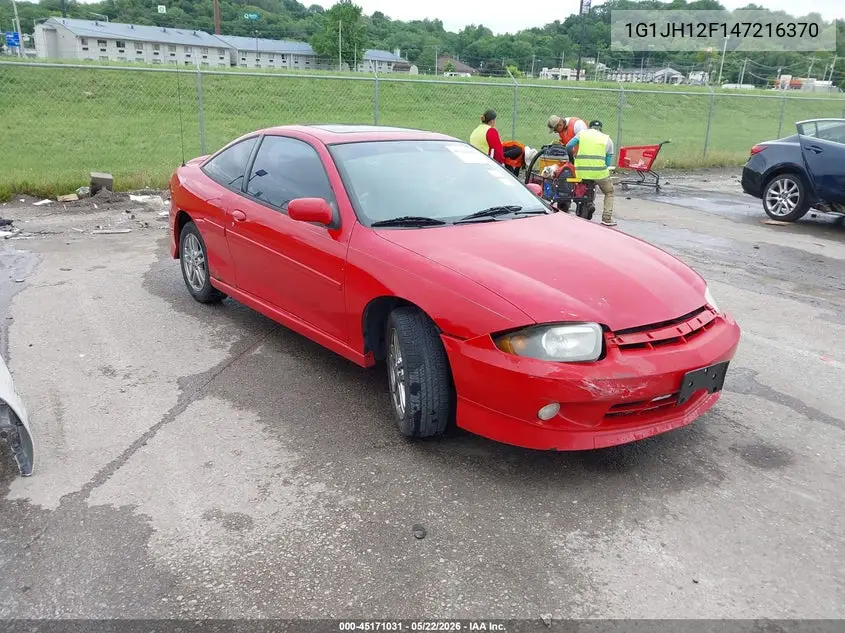 2004 Chevrolet Cavalier Ls Sport VIN: 1G1JH12F147216370 Lot: 45171031