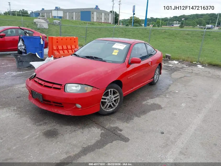 2004 Chevrolet Cavalier Ls Sport VIN: 1G1JH12F147216370 Lot: 45171031