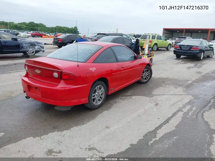 2004 Chevrolet Cavalier Ls Sport VIN: 1G1JH12F147216370 Lot: 45171031