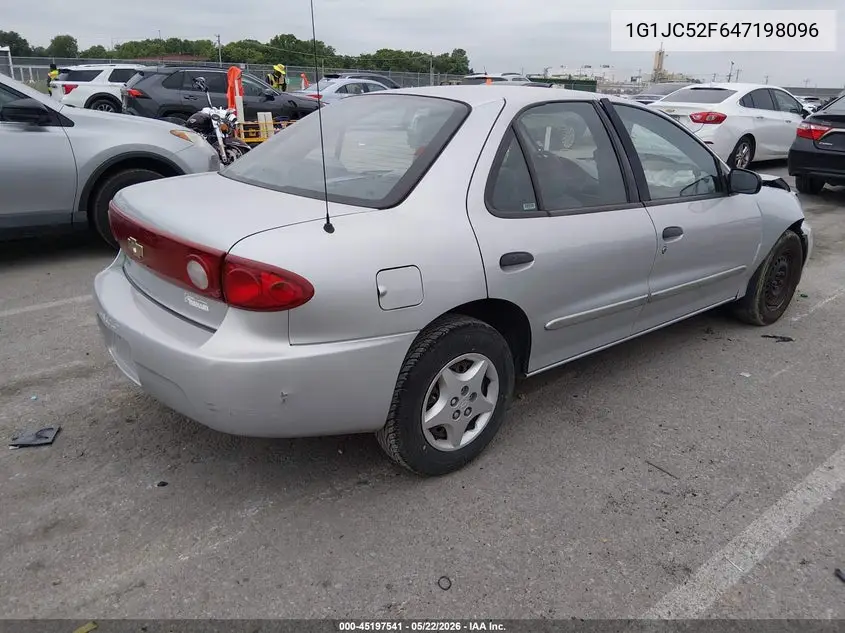 2004 Chevrolet Cavalier VIN: 1G1JC52F647198096 Lot: 45197541