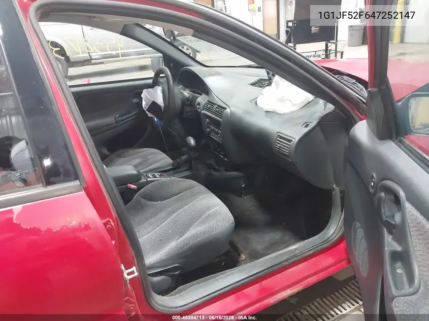 2004 Chevrolet Cavalier Ls VIN: 1G1JF52F647252147 Lot: 45384713