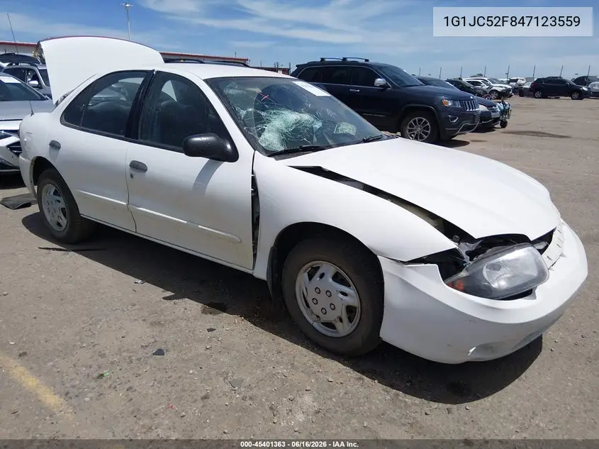 2004 Chevrolet Cavalier VIN: 1G1JC52F847123559 Lot: 45401363