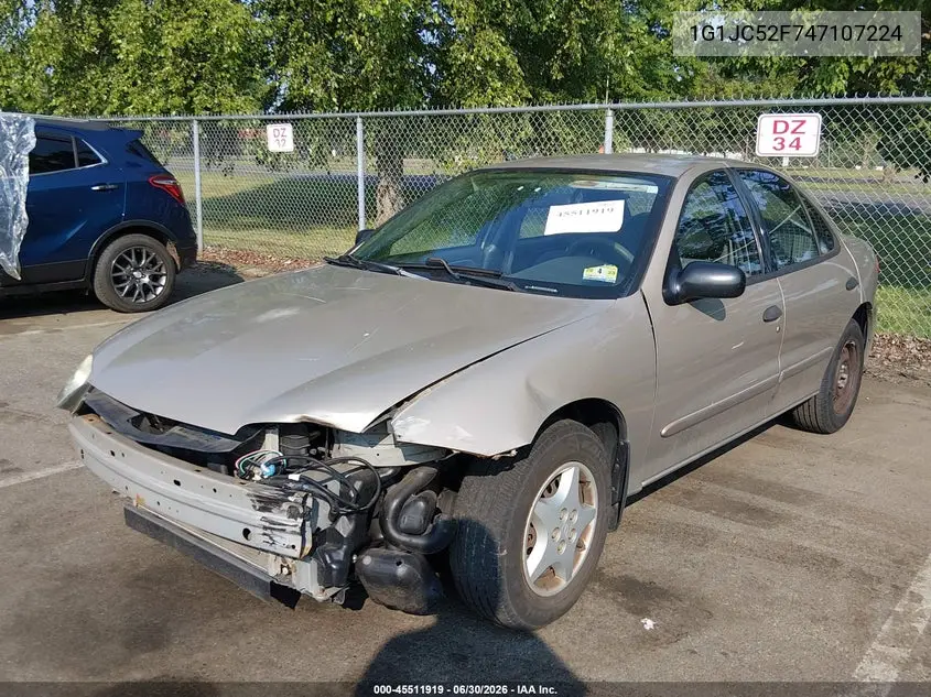2004 Chevrolet Cavalier VIN: 1G1JC52F747107224 Lot: 45511919