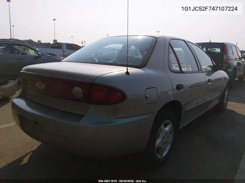 2004 Chevrolet Cavalier VIN: 1G1JC52F747107224 Lot: 45511919