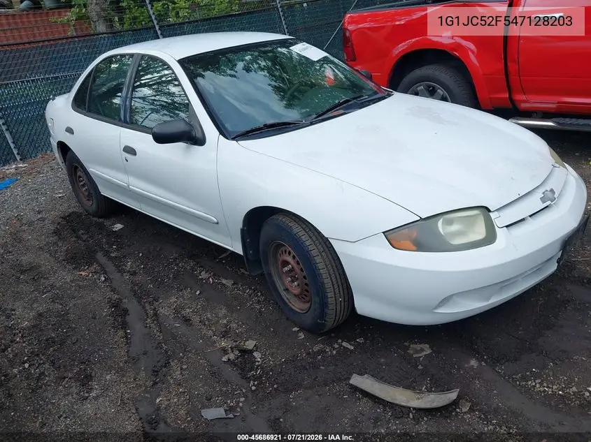 2004 Chevrolet Cavalier VIN: 1G1JC52F547128203 Lot: 45686921