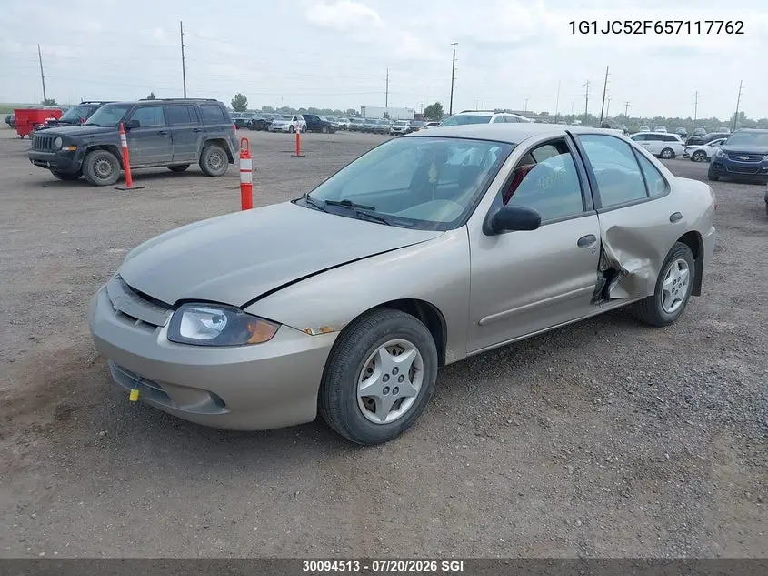 2005 Chevrolet Cavalier VIN: 1G1JC52F657117762 Lot: 30094513