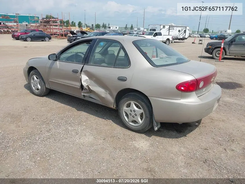 2005 Chevrolet Cavalier VIN: 1G1JC52F657117762 Lot: 30094513