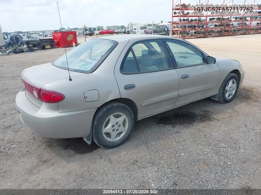 2005 Chevrolet Cavalier VIN: 1G1JC52F657117762 Lot: 30094513