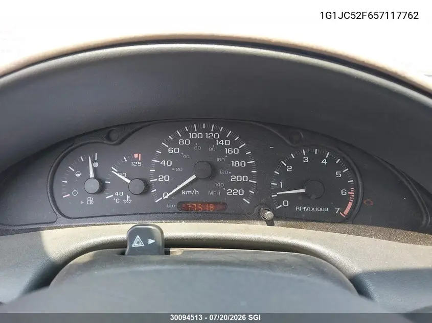 2005 Chevrolet Cavalier VIN: 1G1JC52F657117762 Lot: 30094513