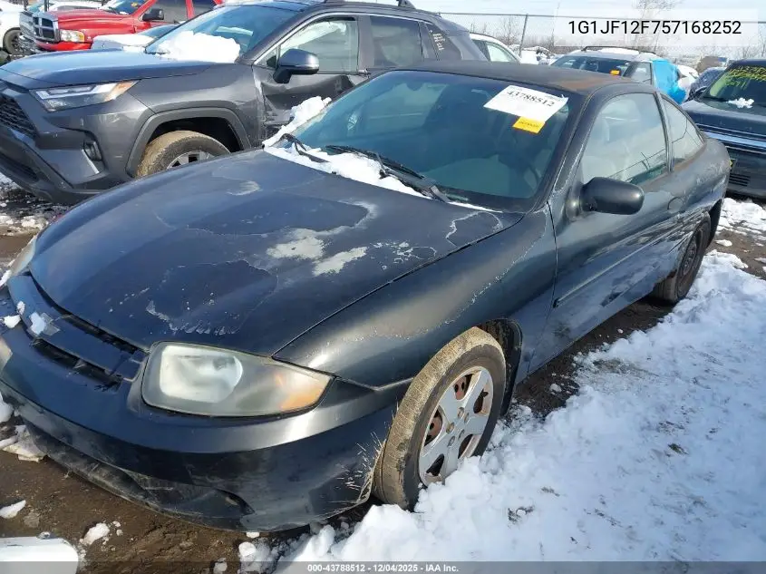 2005 Chevrolet Cavalier Ls VIN: 1G1JF12F757168252 Lot: 43788512