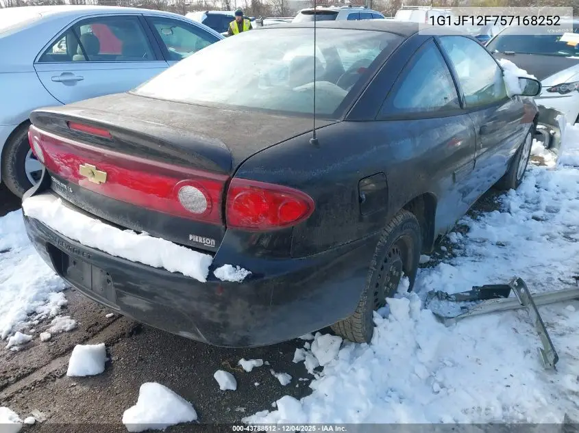 2005 Chevrolet Cavalier Ls VIN: 1G1JF12F757168252 Lot: 43788512