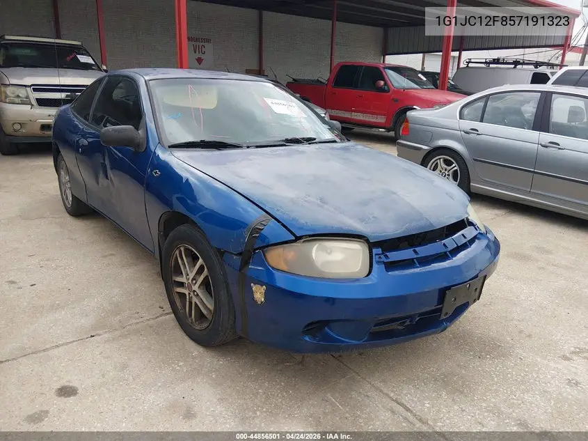 2005 Chevrolet Cavalier VIN: 1G1JC12F857191323 Lot: 44856501