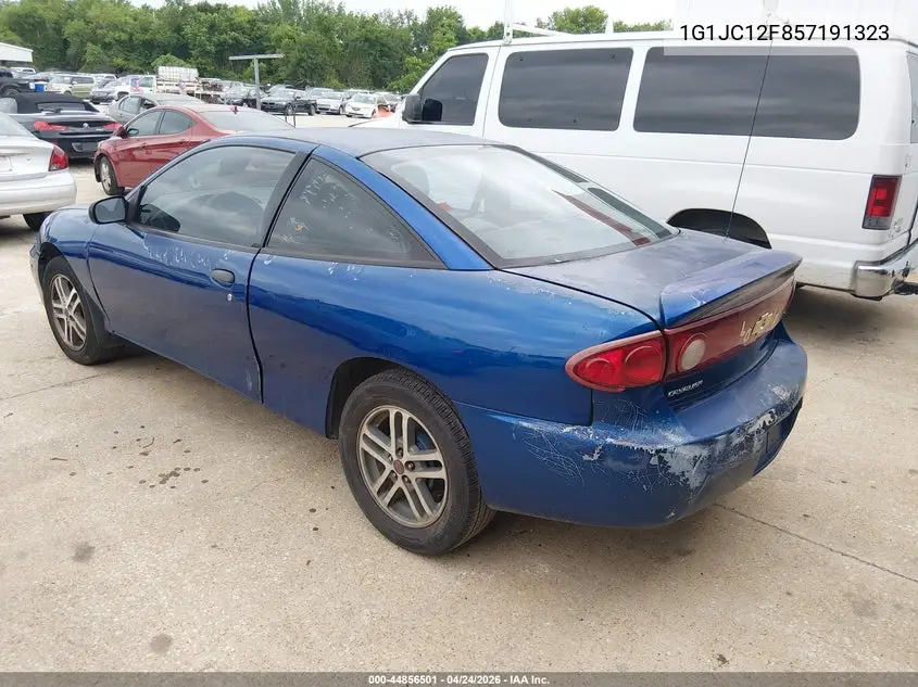 2005 Chevrolet Cavalier VIN: 1G1JC12F857191323 Lot: 44856501