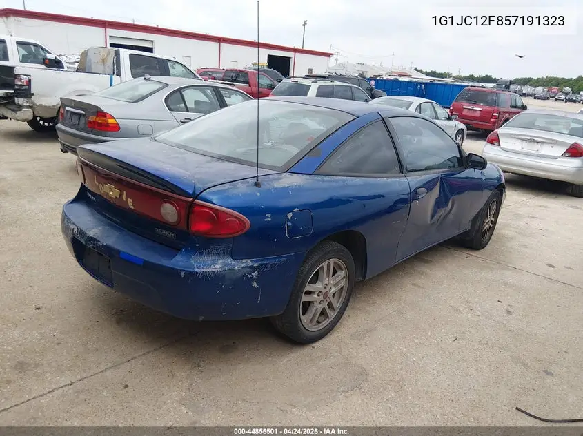 2005 Chevrolet Cavalier VIN: 1G1JC12F857191323 Lot: 44856501