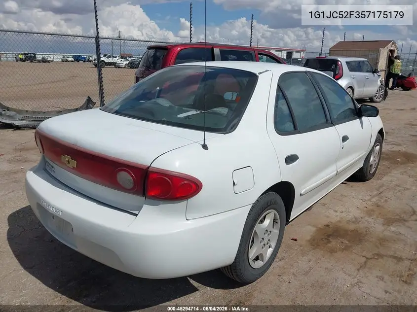 2005 Chevrolet Cavalier VIN: 1G1JC52F357175179 Lot: 45294714