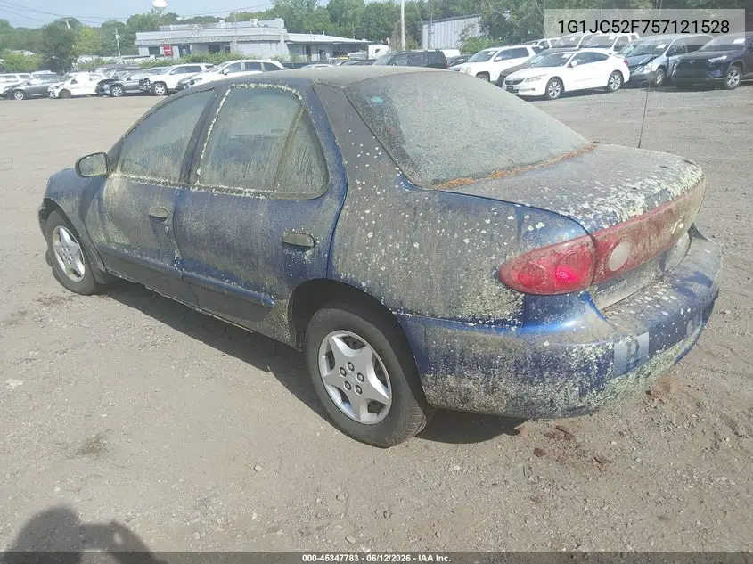 2005 Chevrolet Cavalier VIN: 1G1JC52F757121528 Lot: 45347783