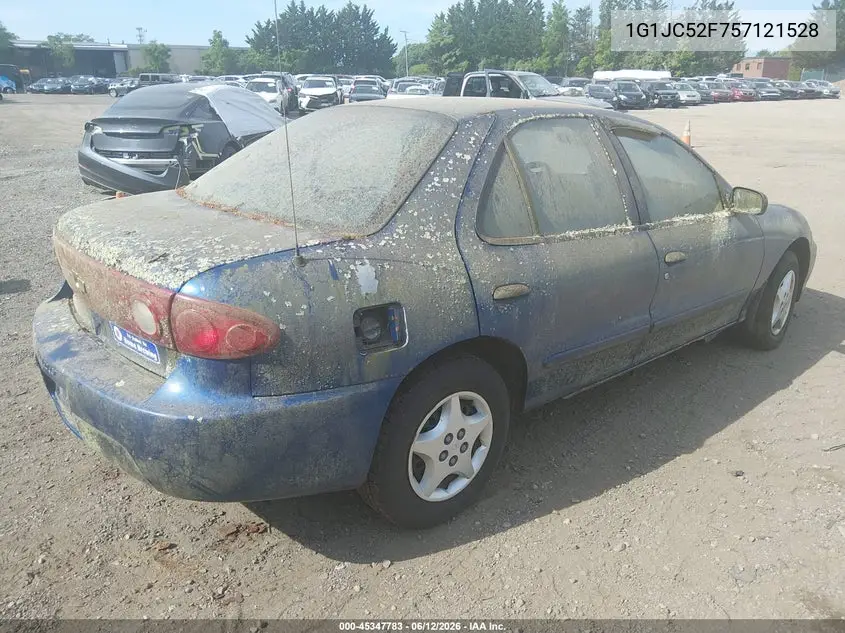 2005 Chevrolet Cavalier VIN: 1G1JC52F757121528 Lot: 45347783